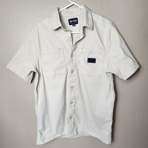 Dogg Supply by Snoop Dogg Mens |M| Khaki Short Sleeve Button Up Shirt